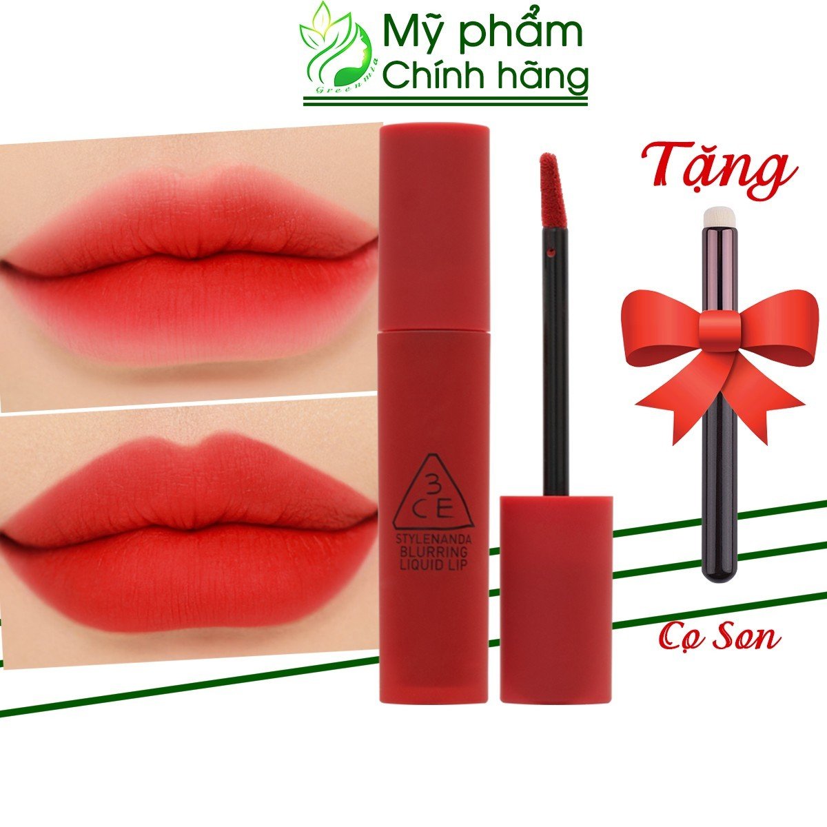 Son 3CE Blurring Liquid Lip Start Now 5.5g – Màu Đỏ Thuần Cổ Điển [CHÍNH HÃNG CHECK HIDDEN TAG]