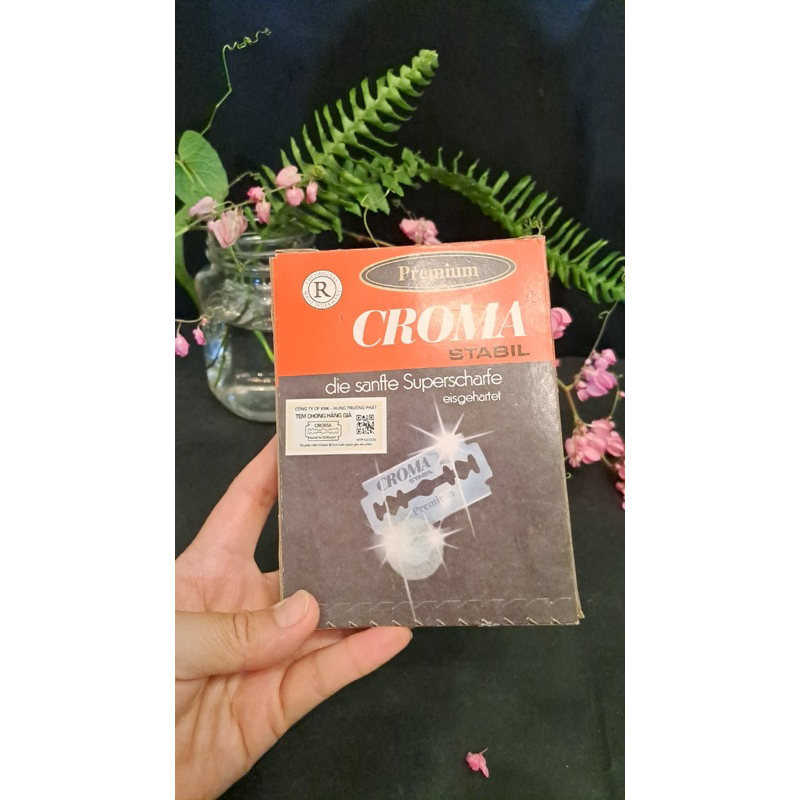 Lưỡi Dao lam Croma hàng loại 1 bao bén ( hộp 200 lưỡi )