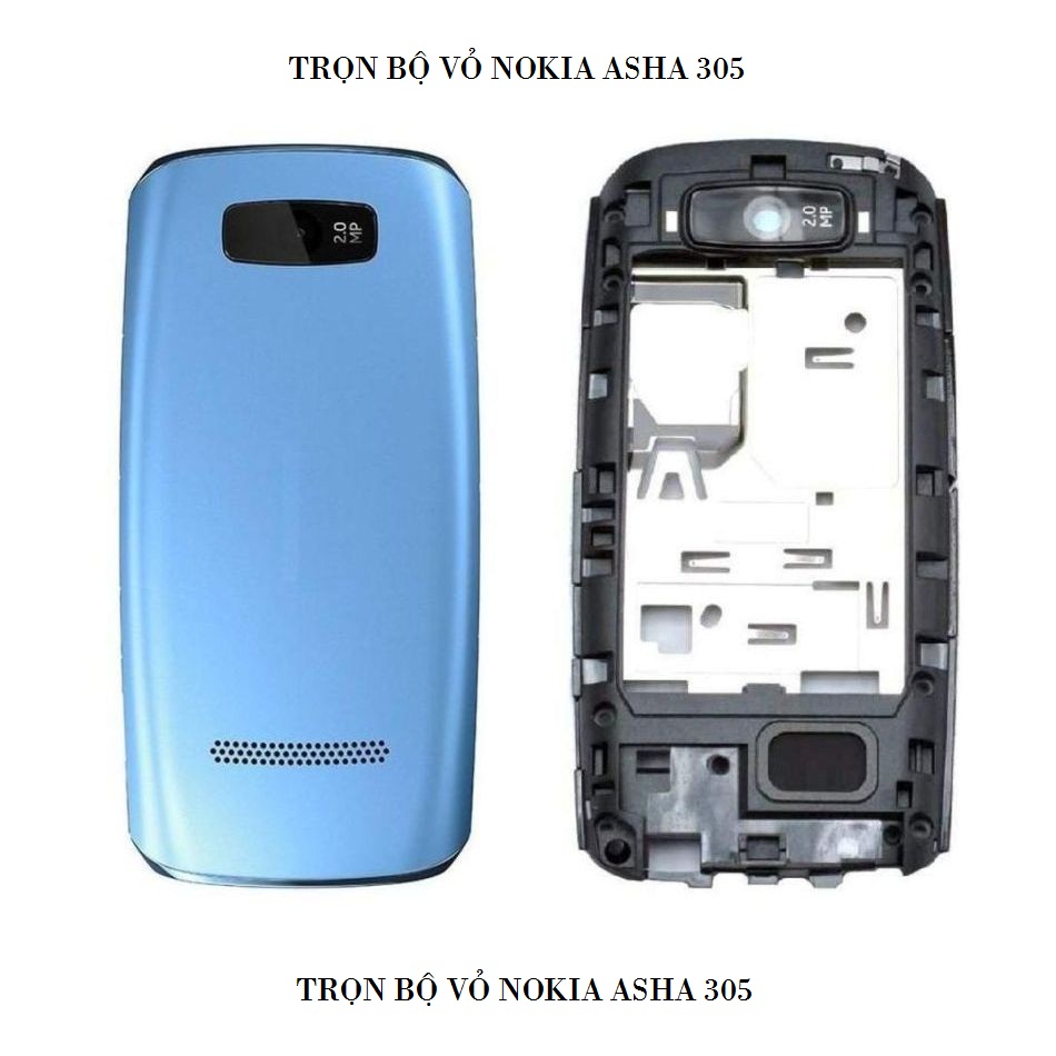 [HCM]TRỌN BỘ VỎ DÀNH CHO NOKIA ASHA 305