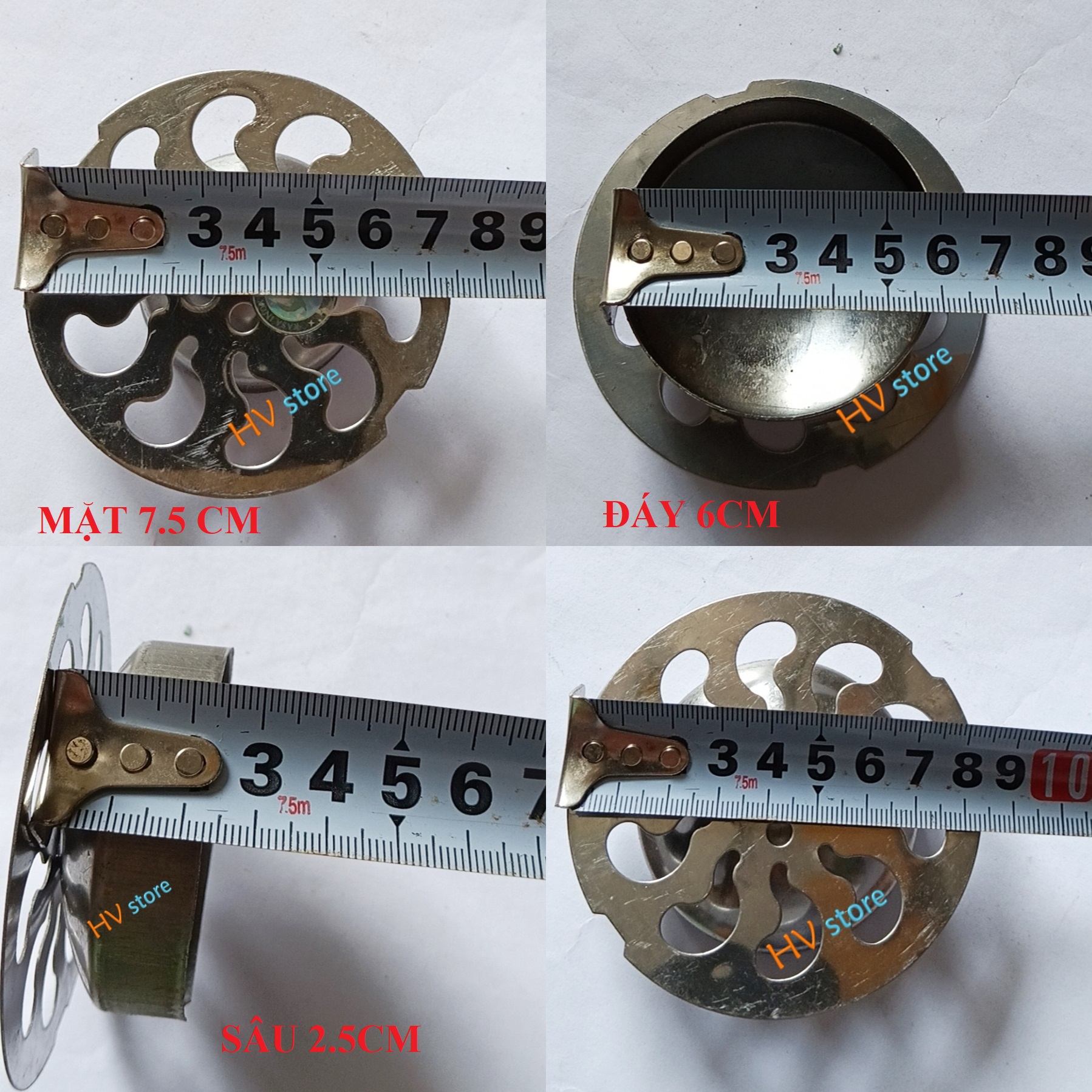 Nắp ga thoát sàn tròn các kích cỡ (tự chọn)