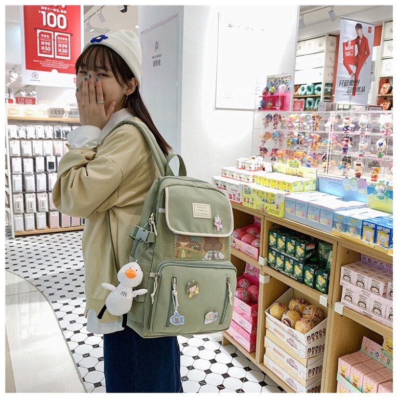 Balo Thời Trang KiKiMi Dành Cho Nữ Mẫu Mới 2021(Tặng kèm sticker)