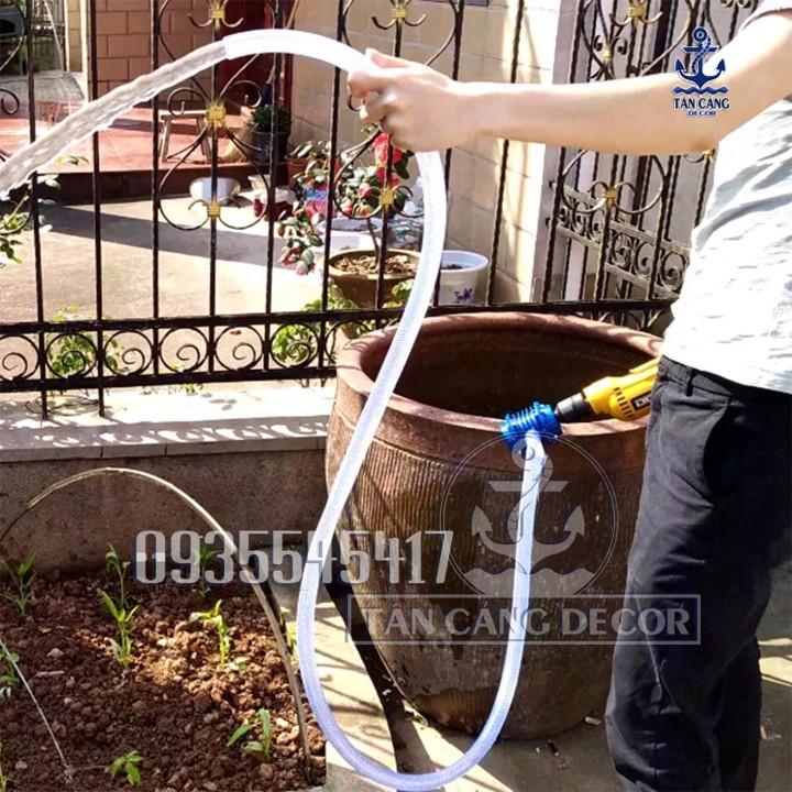 Đầu bơm nước kết hợp với máy khoan