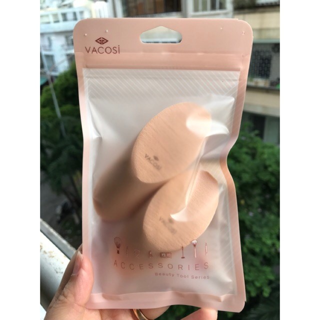 Bông phấn Vacosi xúc xích 2 miếng
