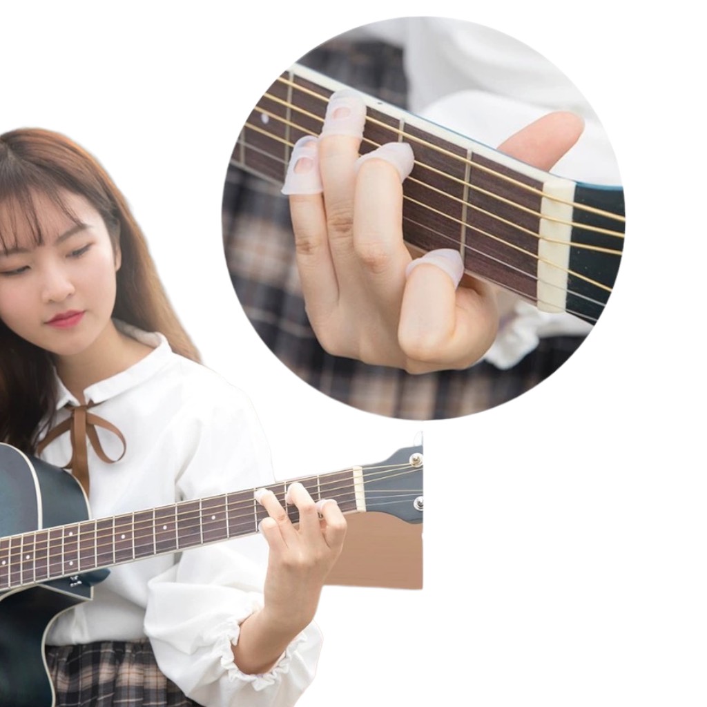 Bọc bảo vệ ngón tay chơi guitar 4 chiếc (nhiều size)