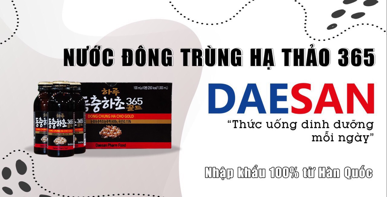 Nước đông trùng hạ thảo 365 Daesan Hàn Quốc (1 chai)