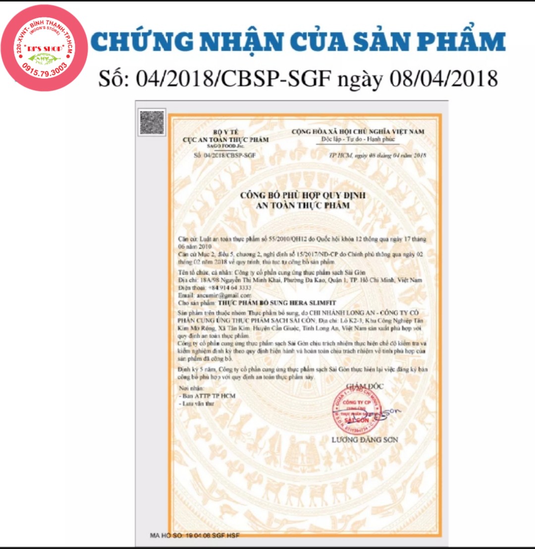 [HCM]Sữa giảm cân theo tiêu chuẩn Đức – Hera SlimFit (Hộp 500g)