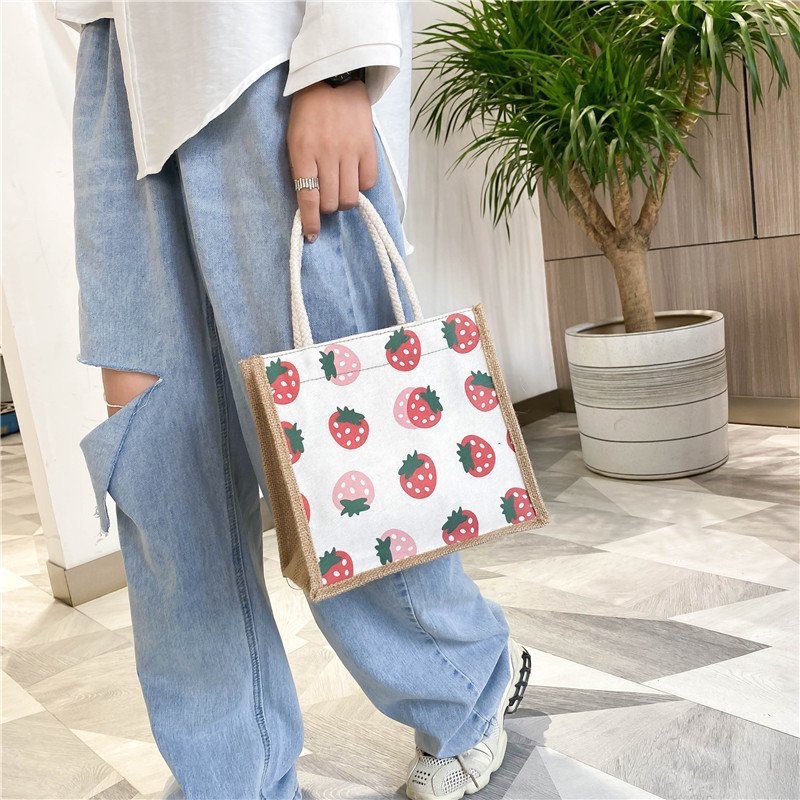 [GIFT] Túi Cói Mini Họa Tiết Dễ Thương
