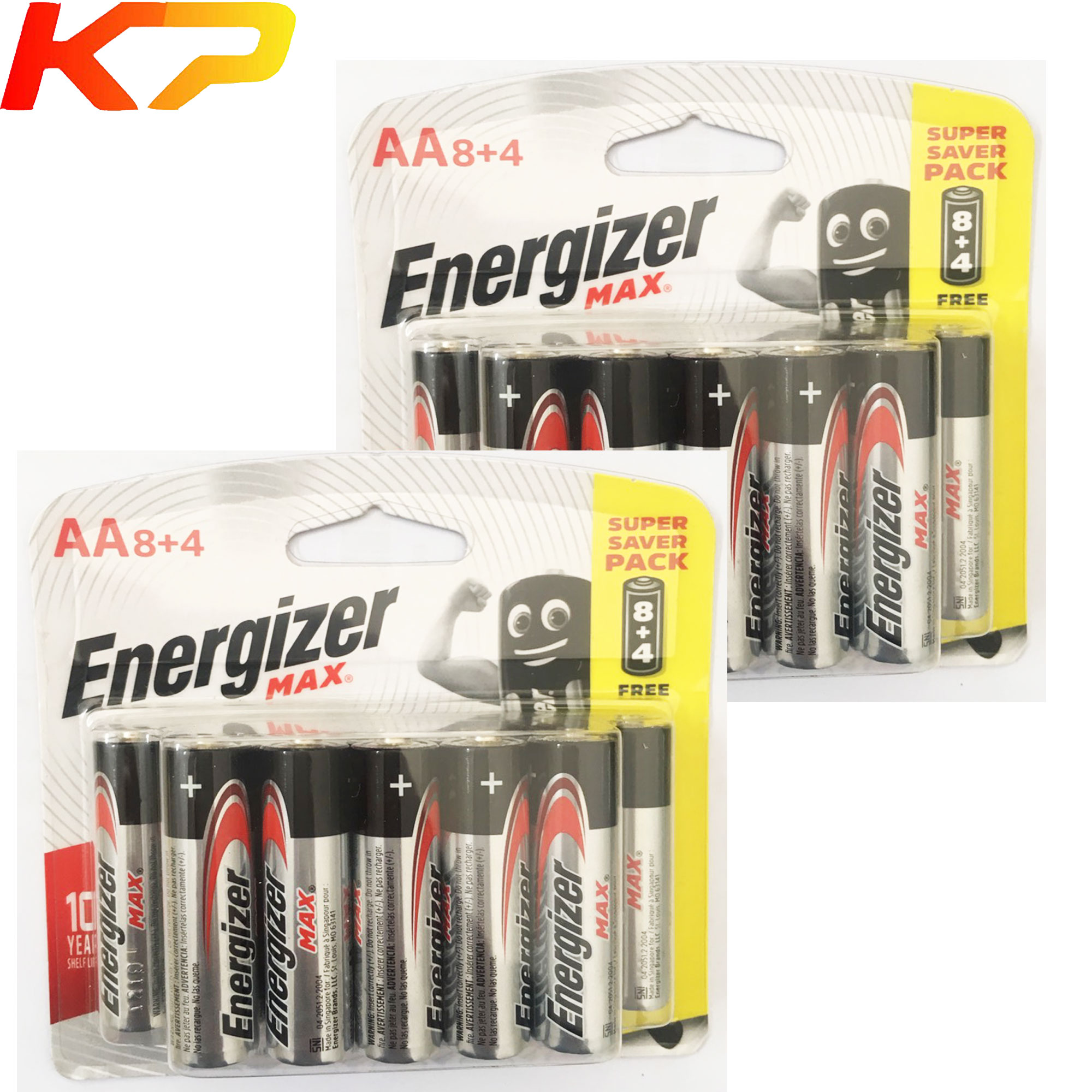 2 vỉ pin AA Energizer alkaline