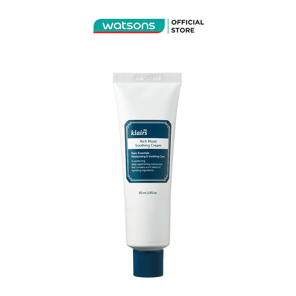 Kem Dưỡng Dear Klairs Dưỡng Ẩm Và Làm Mịn Da Rich Moist Soothing 80ml