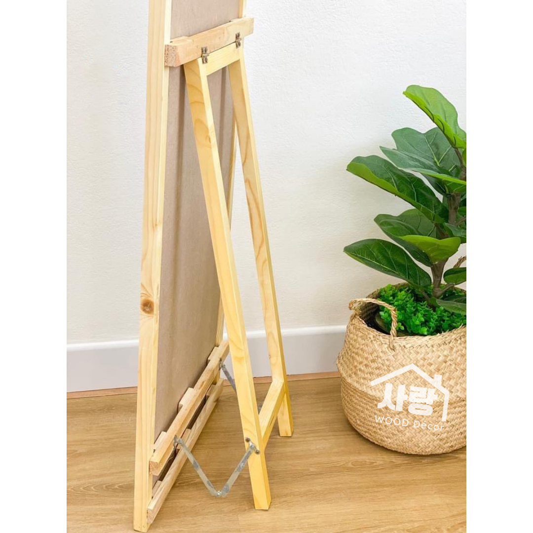 Wooden Standing Mirror