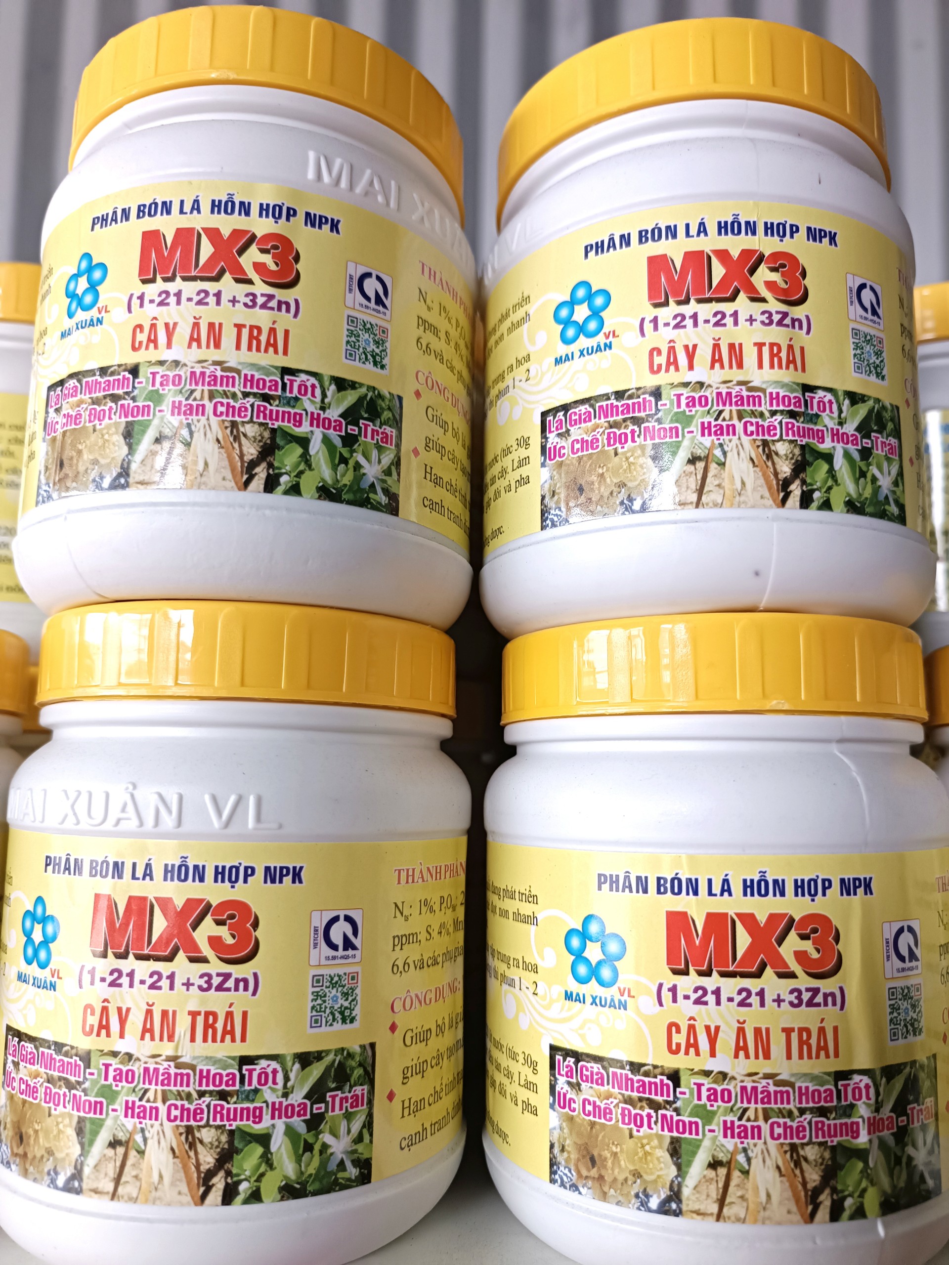 Phân bón lá hỗn hợp npk mx3 hộp 400g