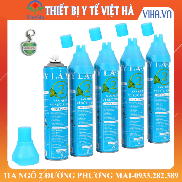 Bình Oxy Cầm Tay Lá Xanh cung cấp Oxy tinh khiết 98%