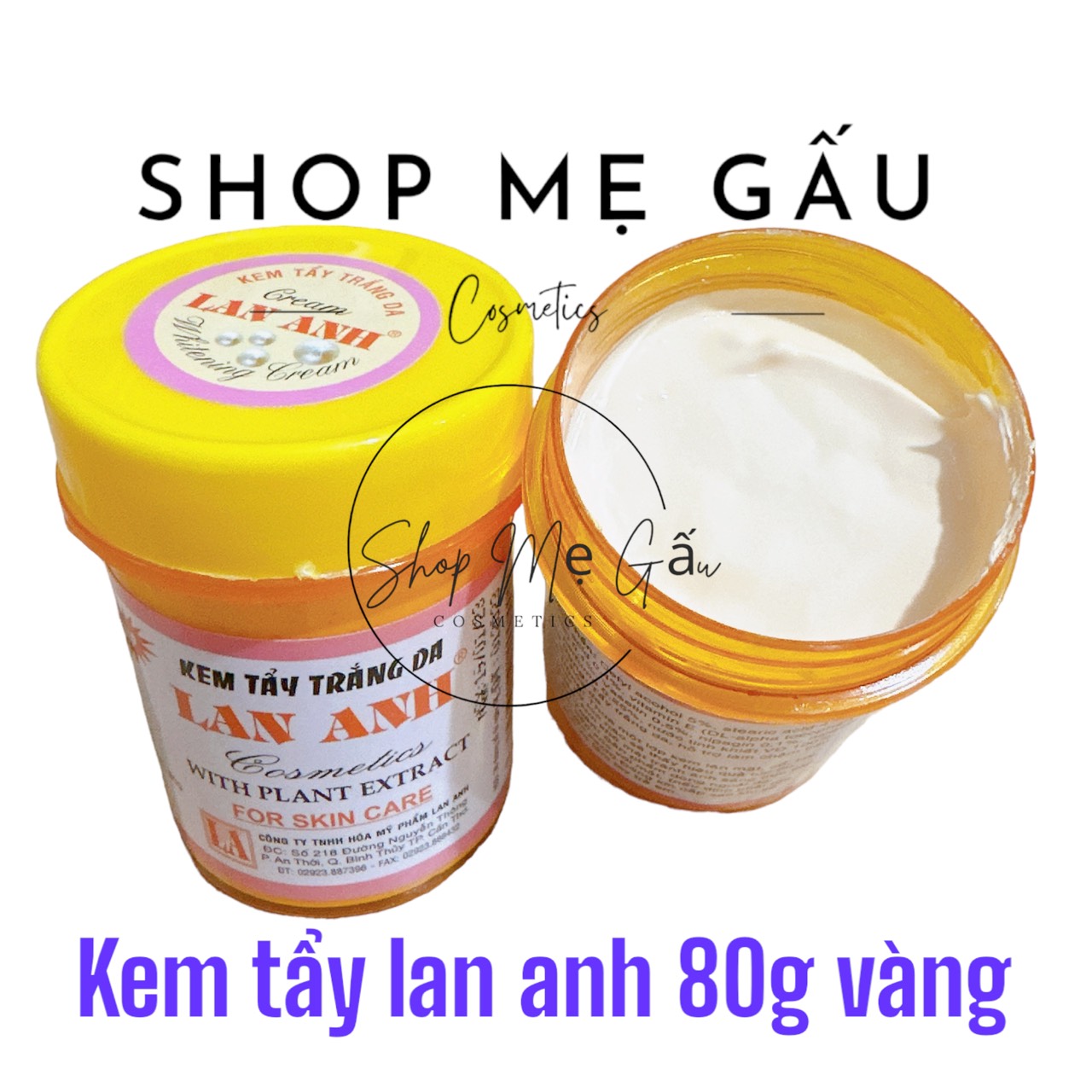 KEm tẩy Lan anh trắng, vàng 80g