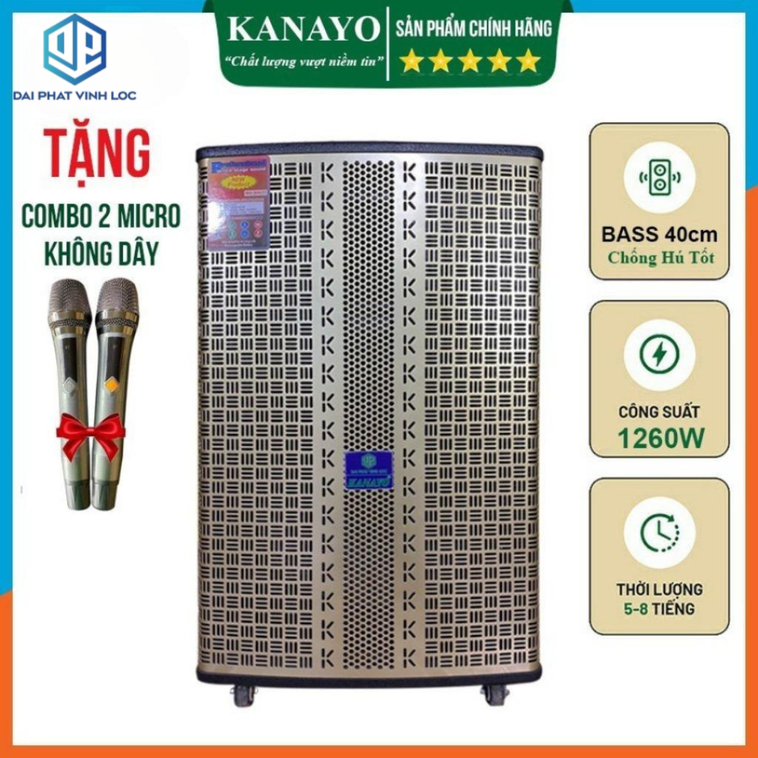 1260watt high power cheap karaoke pull Speaker | 4-inch pull speaker with 2 mic karaoke sing | original kanyo gz14