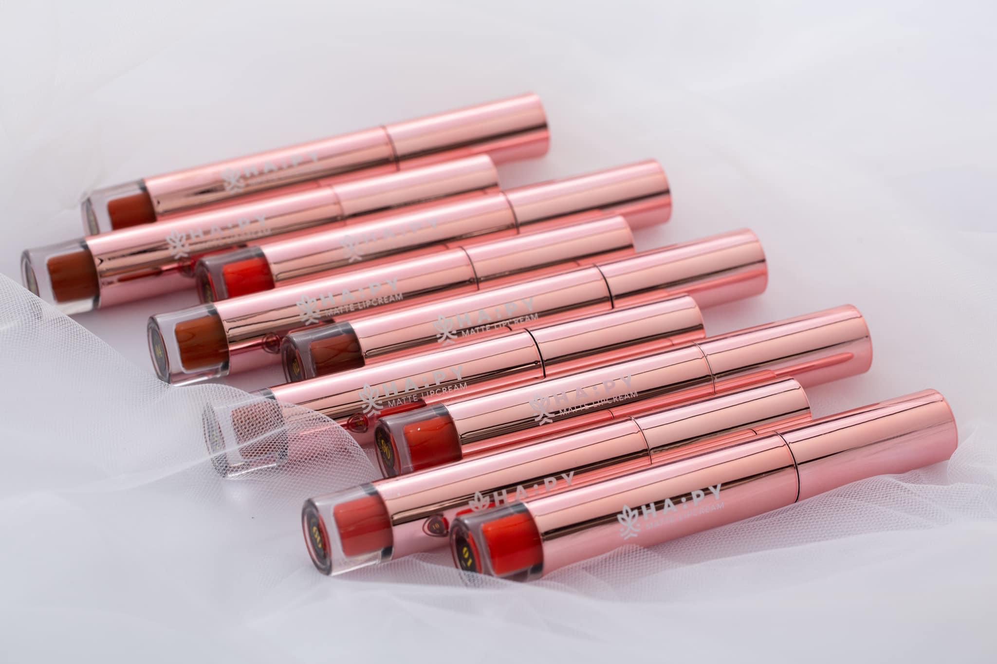 [MUA 1 SON TẶNG 1 TẨY TRANG] SON HAPY MINI GARDEN MATTE LIPCREAM CHÍNH HÃNG