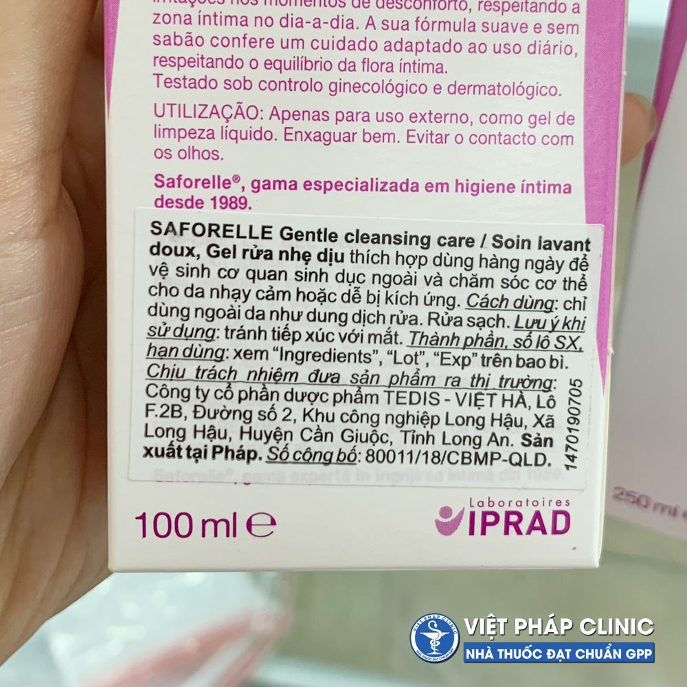 Dung dịch vệ sinh phụ nữ saforelle