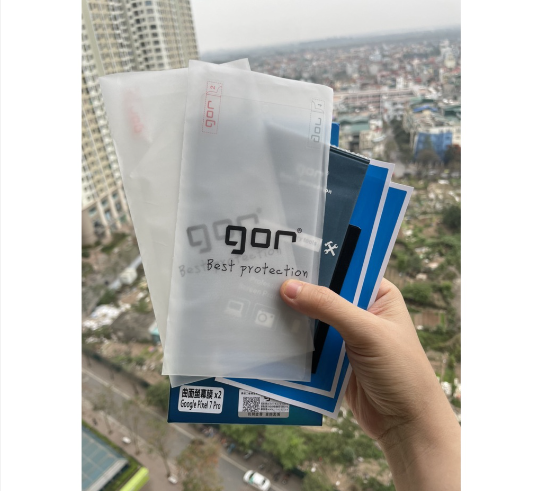 Bộ 2 miếng Dán dẻo cho Google Pixel 7 Pro chính hãng GOR ( 2 mặt trước )