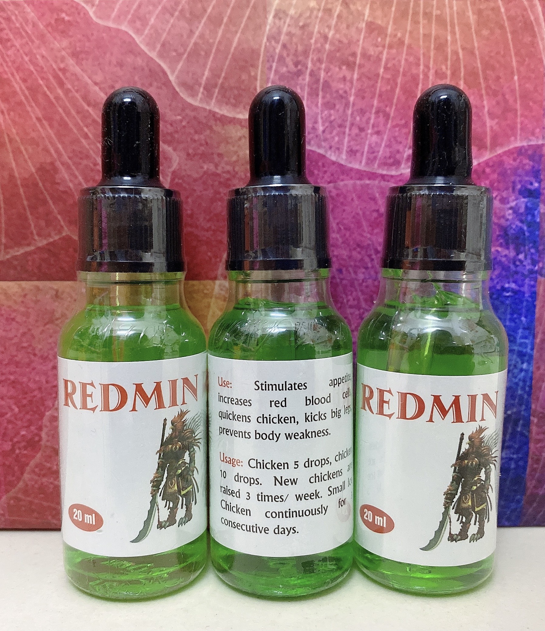 Tăng Lực Gà Đá Redmin Xanh 20Ml