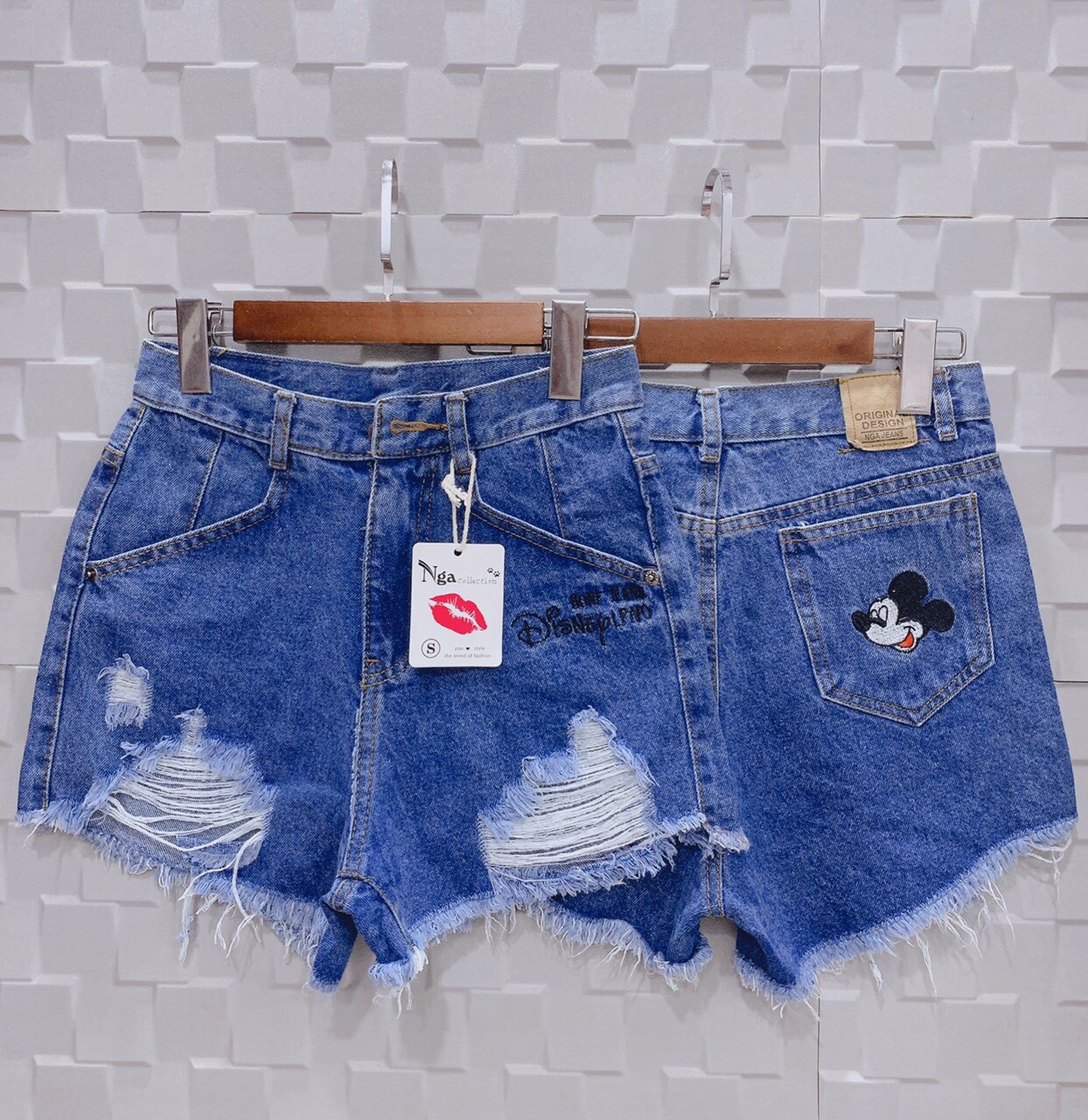 [HCM]Quần sort jean Mickey mẫu mới cực hot