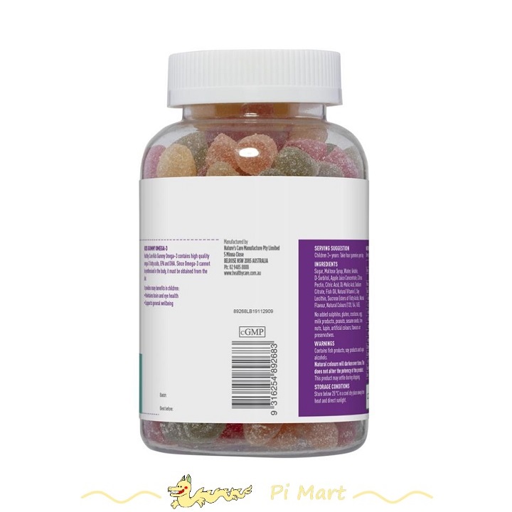 Kẹo gum Omega 3 Healthy Care 250 viên
