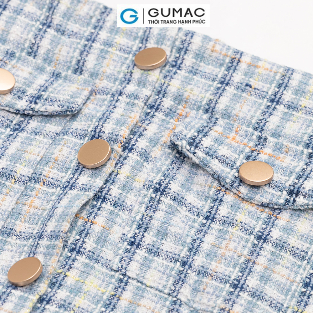 Chân váy phối nút VC12069 thời trang GUMAC