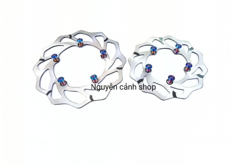 combo 10 óc+cặp đĩa thắng kiểu X1R gắn xe exciter 150,trước và sau