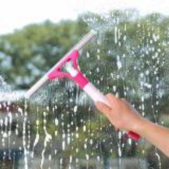 Cây lau kính lau kiếng cầm tay kèm bình xịt tiện dụng 2 trong 1 tiện dụng