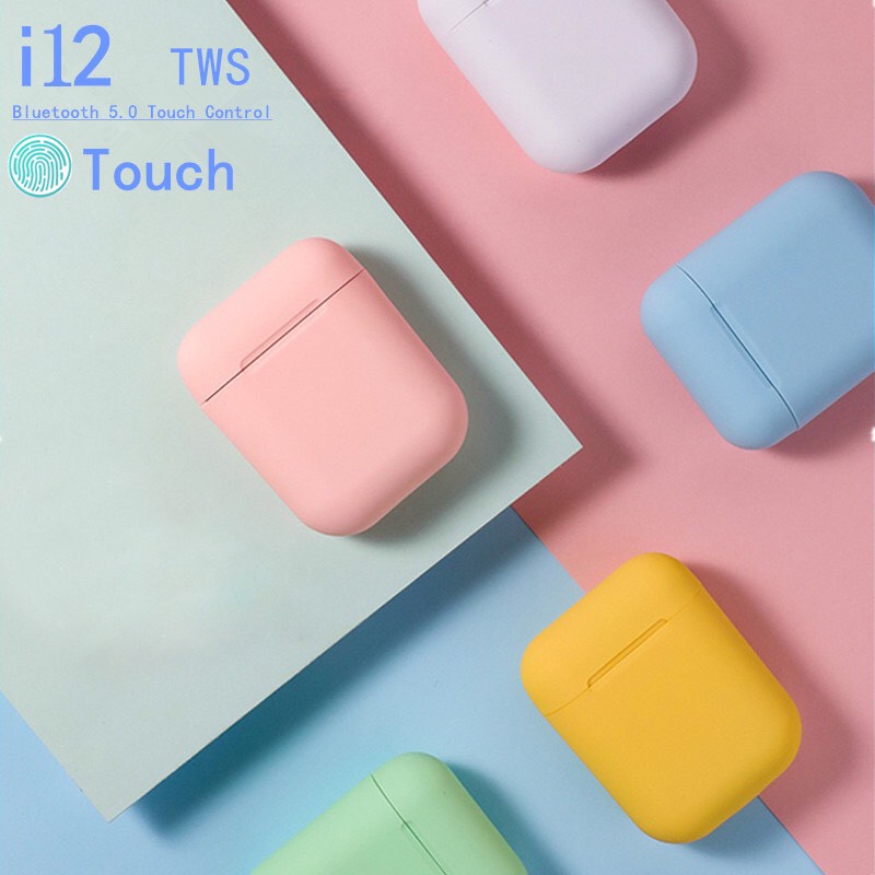 Tai Nghe i12 Inpods Bluetooth 5.0 Không Dây Cảm Biến Vân Tay Dùng Cho mọi loại Điện thoại, máy tính bảng và laptop. Tai Nghe Blutooth I12 Cao Cấp Nghe Nhạc cực Hay . Bảo Hành 12 tháng