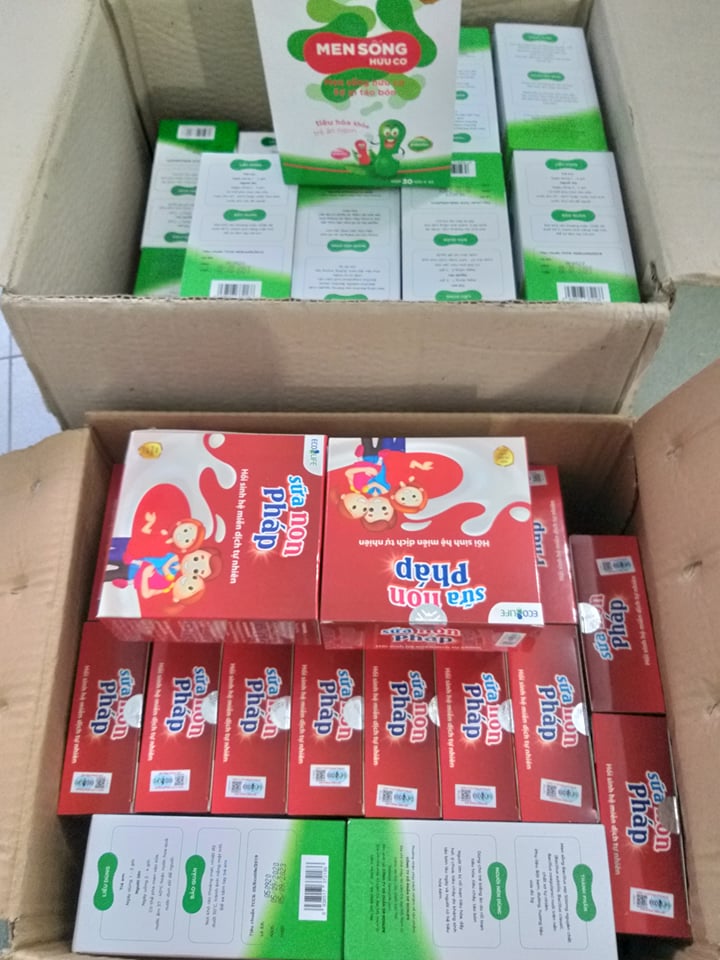 [HCM]Combo 2 hộp Men sống hữu cơ và s.ữa non Pháp
