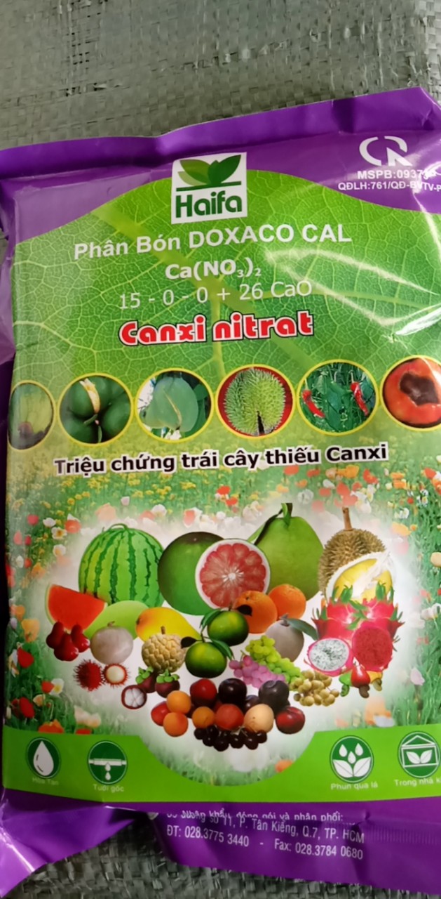 Phân bón Canxi nitrat gói 1kg bổ sung canxi cây trồng