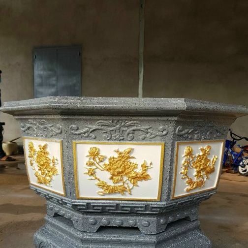 Khuôn đúc chậu cảnh bát giác 1m (khuôn chậu ABS có lòng trong)