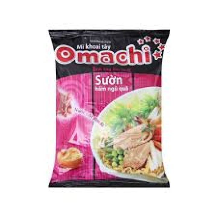( 10 gói ) Mì Omachi sườn + bò hầm 80G