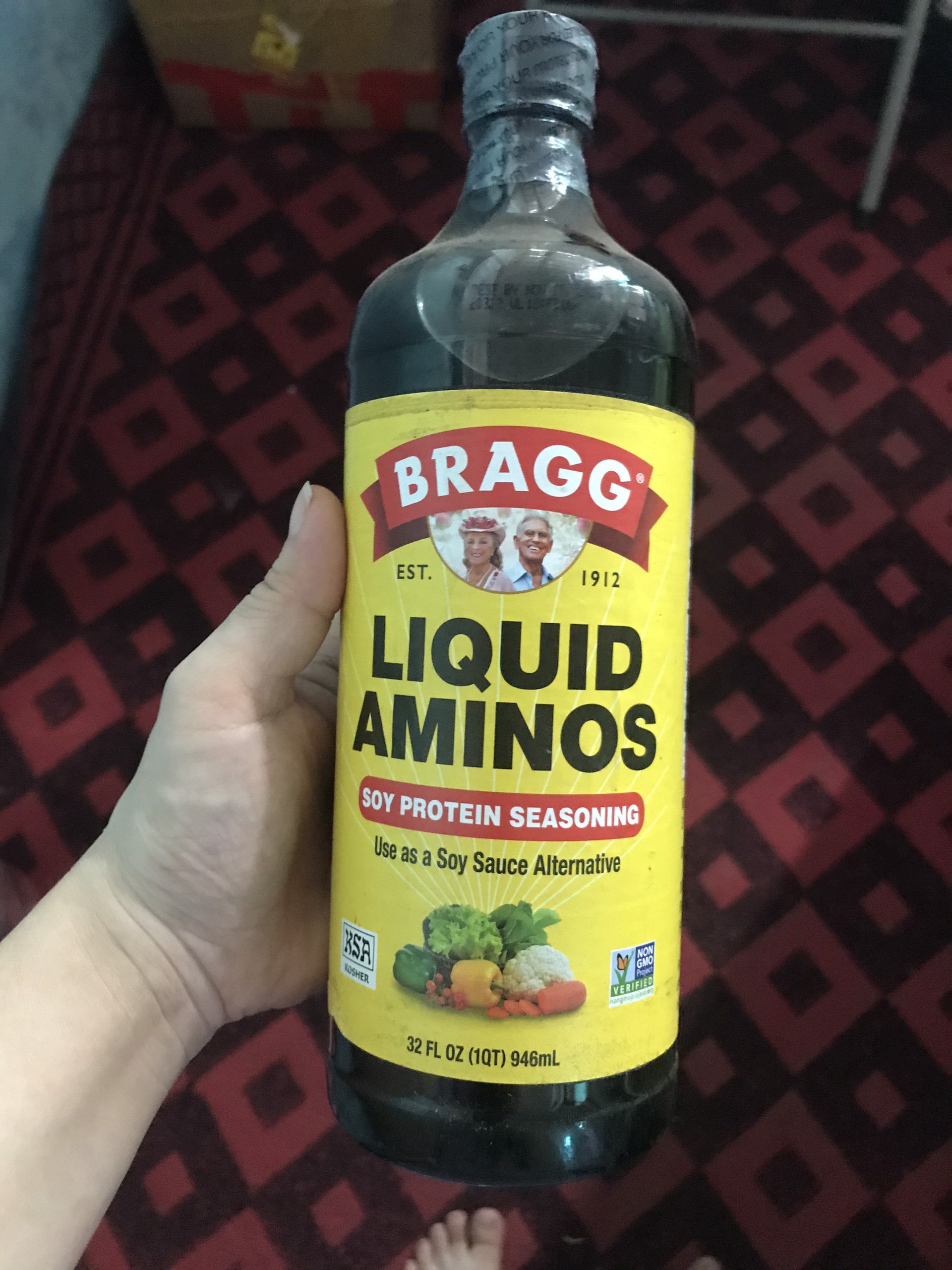 Nước tương ( xì dầu) không biến đổi gen bragg liquid aminos 946ml (#phanbon, #caycanh, #vattu)