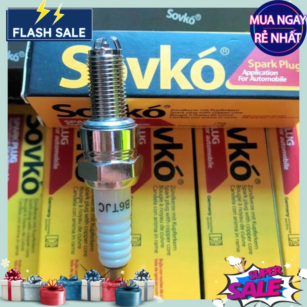 Bugi Sovko 3 chấu B6TJC (công nghệ Đức chân dài ba chân) xịn