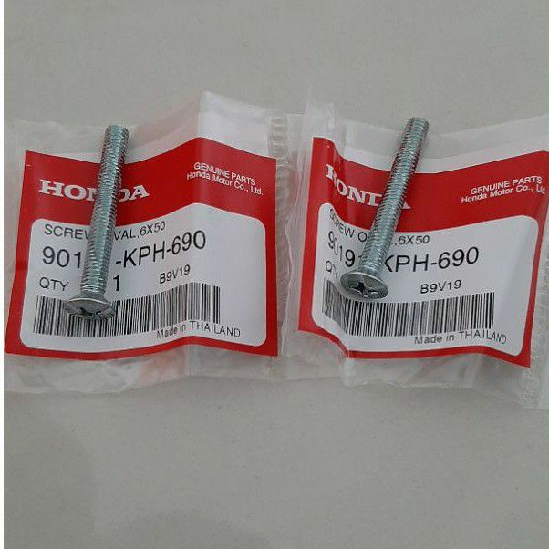 Cặp ốc, bu lông lắp gù bao tay xe wave, future trắng zin honda