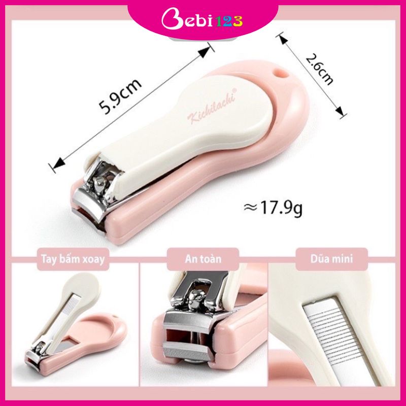 Dụng cụ bấm móng, cắt móng tay Kichi cho bé