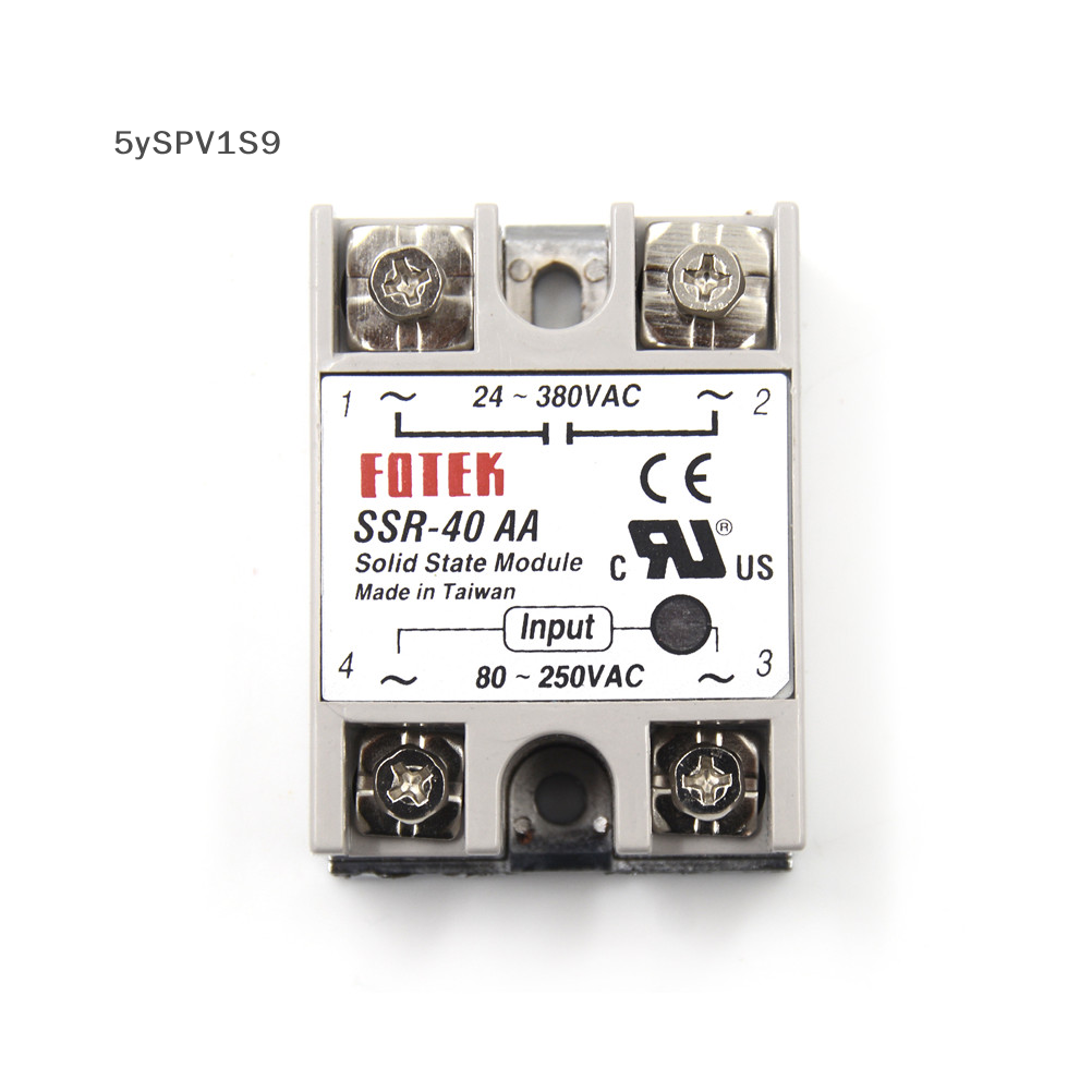 5yspv1s9 ssr-40aa-h rơ le trạng thái rắn 40a thực tế 80-250v ac đến 90-480v ac ssr 40aa
