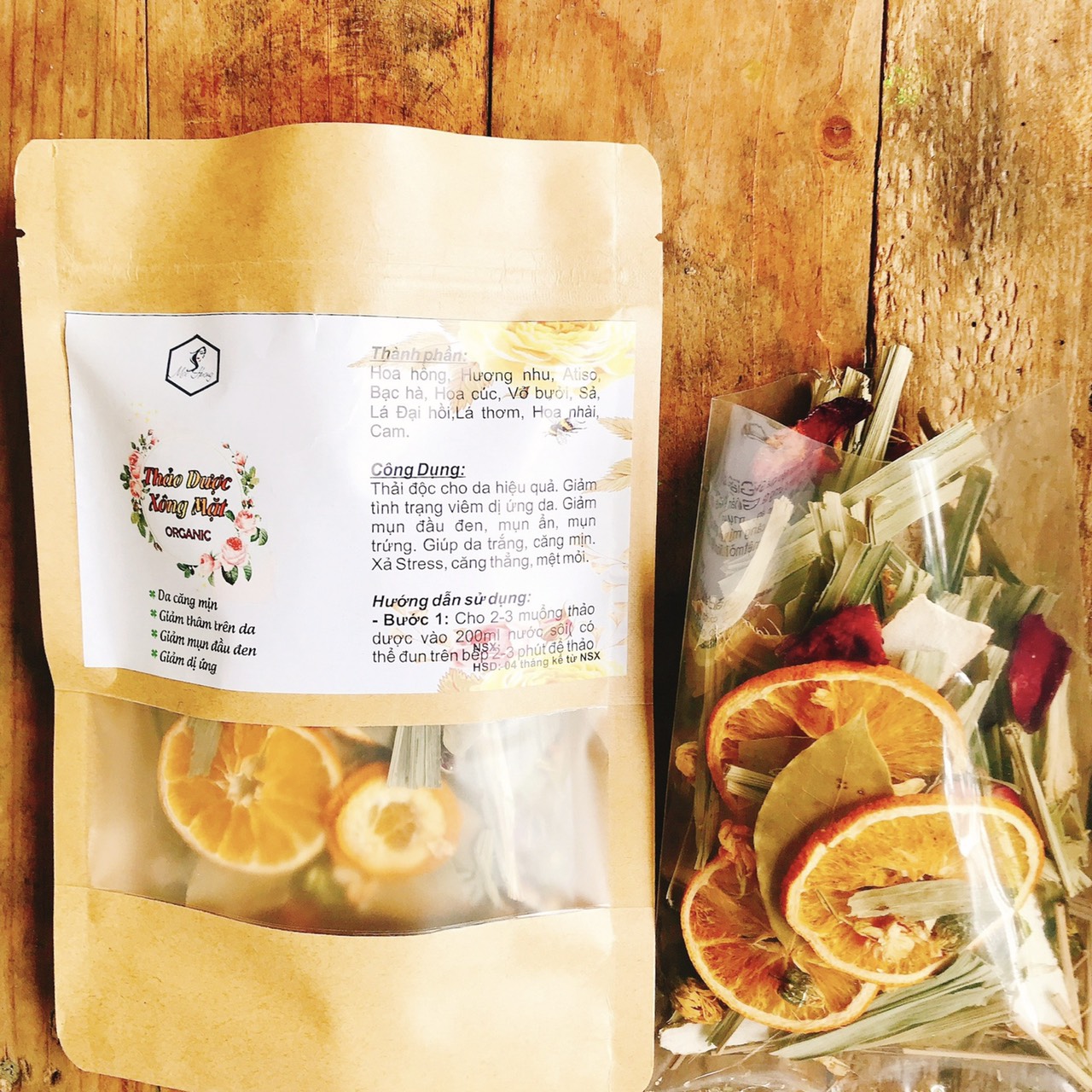 Xông Mặt Thảo D.ược Organic - Mộc Hương