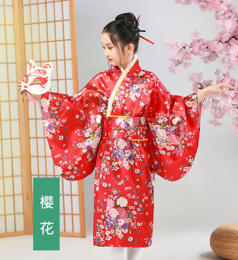 (CÓ SẴN) Trang Phục Kimono Cho Bé Gái, Bộ Yukata Trẻ Em Nhiều Màu Sắc, Trang Phục Truyền Thống Nhật Bản Cho Trẻ Em