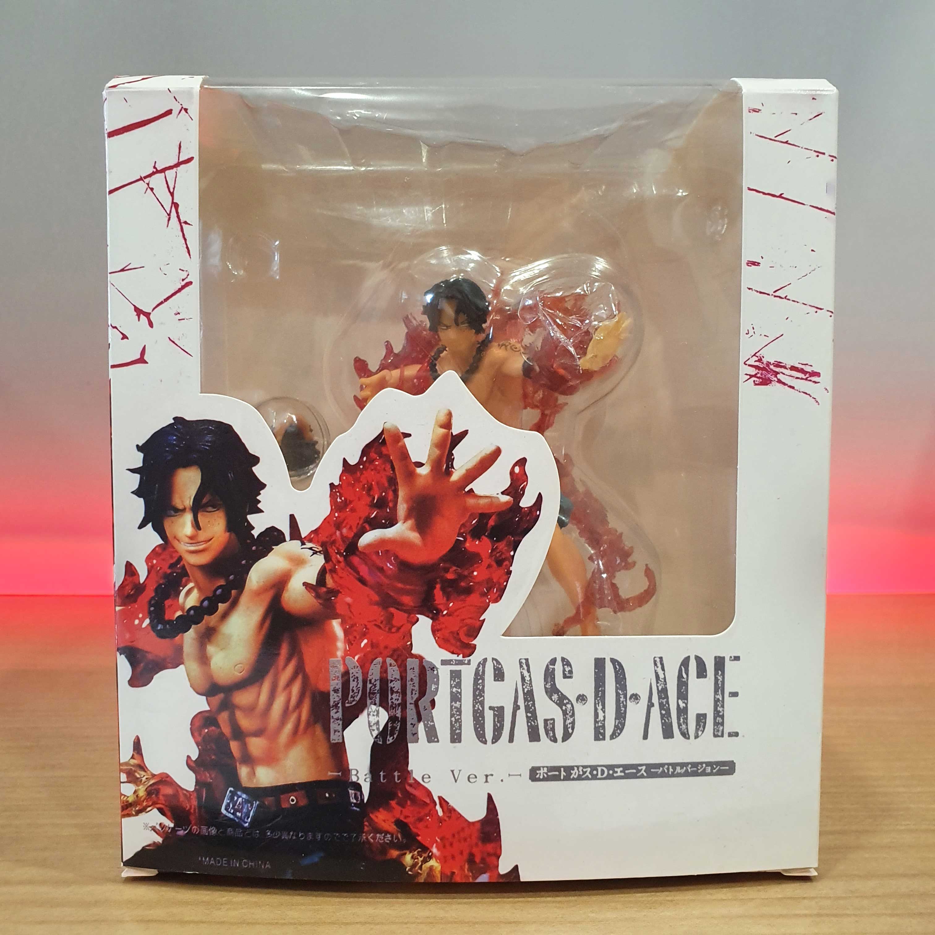 Mô hình Ace 2 đầu có LED 14 cm - One Piece