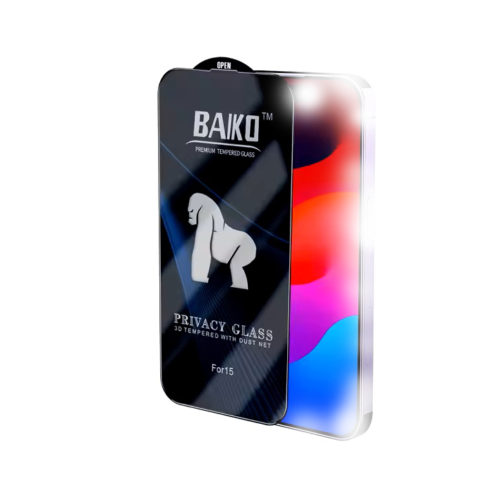 Kính cường lực Chống Nhìn Trộm BAIKO full màn hình cho các dòng iPhone từ 7 đến 16 Pro Max - Phụ Kiện 1986