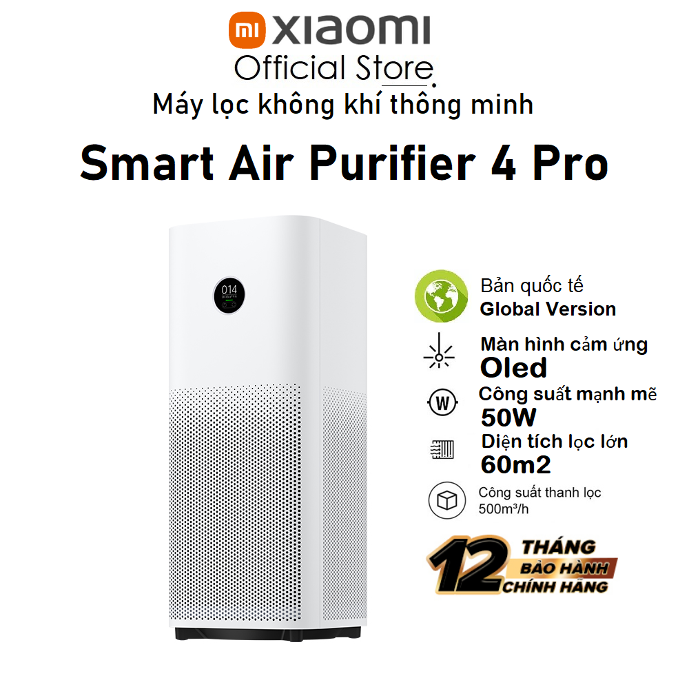 Xiaomi smart air purifier 4 Pro International version-12 months warranty original