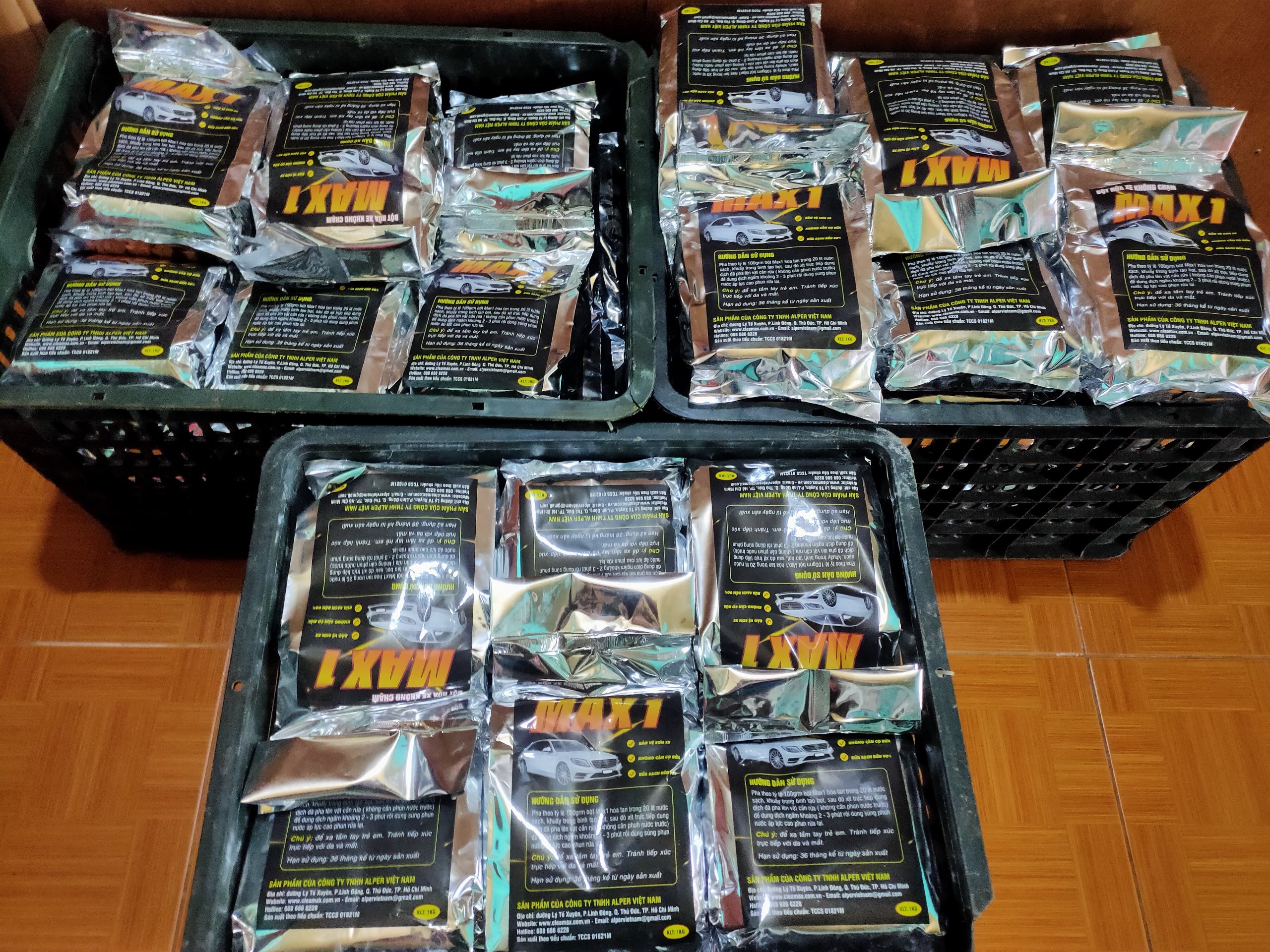 Combo 10 KG bột rửa xe không chạm Max1