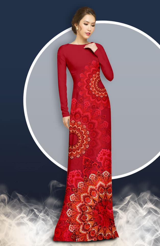 [HCM]ÁO DÀI TRUYỀN THỐNG IN THIÊN ĐĂNG CAO CẤP - KHÔNG KÈM QUẦN