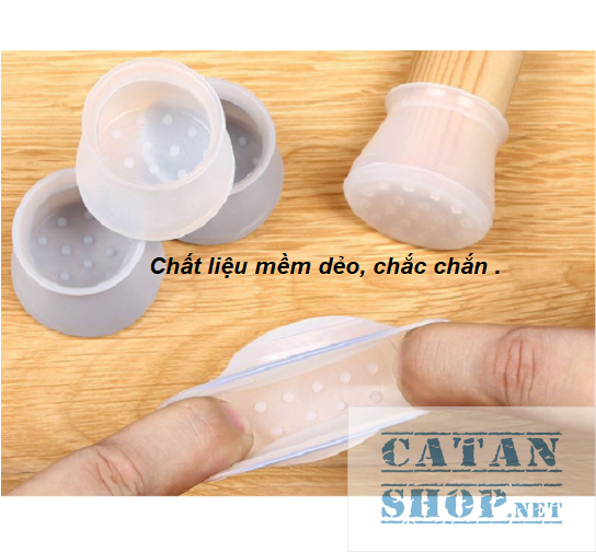 [HCM][Mua 4 tặng 1] Bộ 4 nút bọc chân ghế chân bàn bằng silicon dày chống trượt an toàn GD365-BocChanGhe-Sili-4