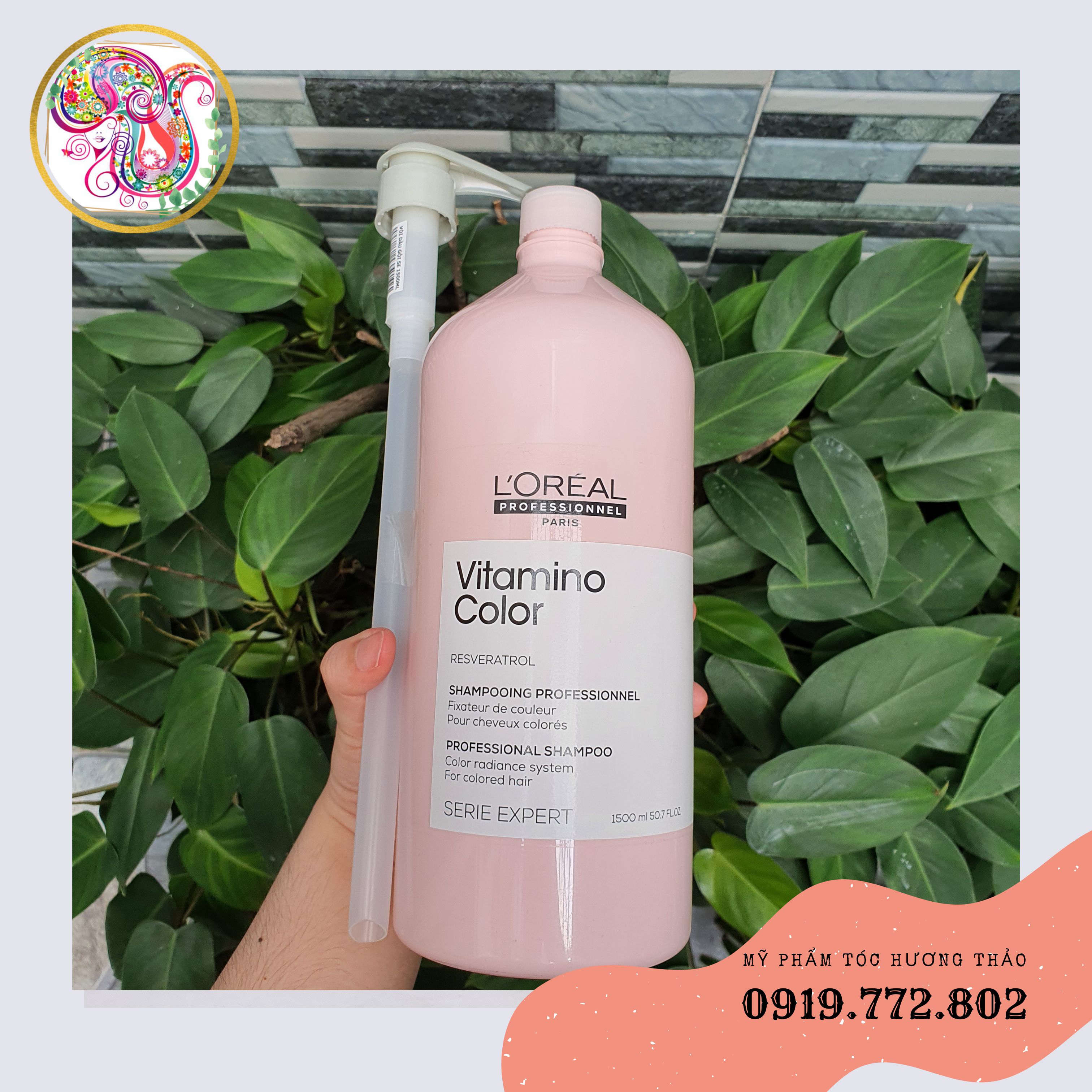 [Mẫu Mới] DẦU GỘI GIỮ MÀU TÓC NHUỘM L'OREAL VITAMINO COLOR SHAMPOO 1500ML/500ML/300ML
