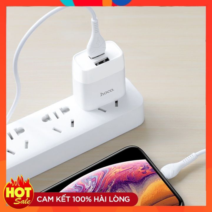 [HCM]Bộ củ cáp sạc iphone Hoco C73 sạc nhanh iphone dây sạc điện thoại iphone