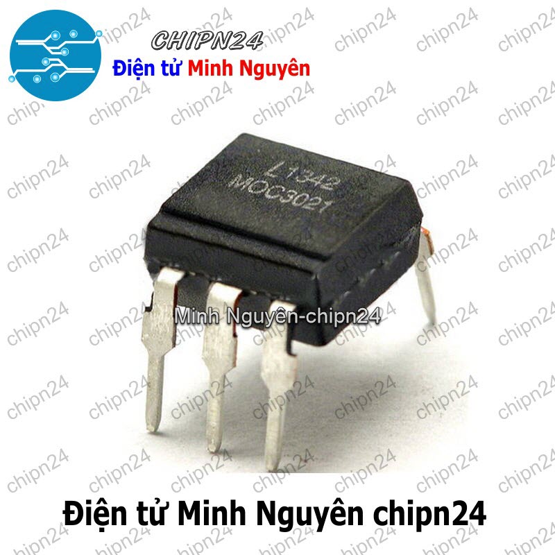 [2 con] (DT) Opto MOC3021 DIP-6 Đen Hàng Tốt (3021) - HH005349