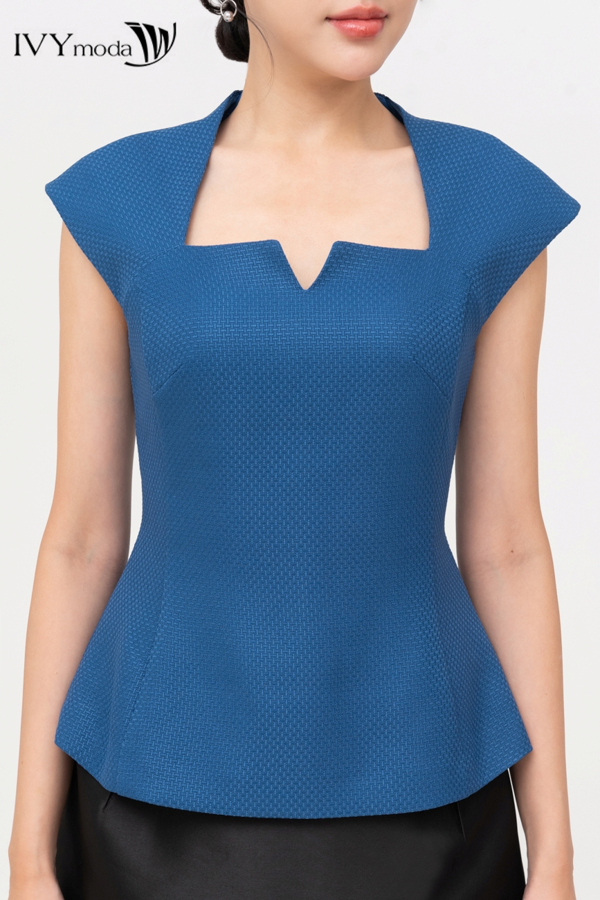 Áo Twill cổ kiểu IVY moda MS 16B9590