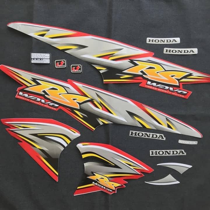 Tem xe Wave RS 3 LỚP ZIN THEO XE (MÀU ĐỎ)